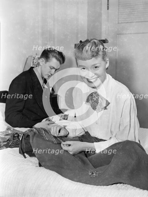 Portrait of June Christy and Bob Cooper, 1947 or 1948. Creator: William Paul Gottlieb.