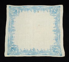 Handkerchief, French, 1800-1810. Creator: Unknown.