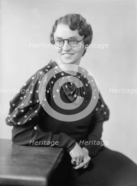 Havenner, George, Mrs - Portrait, 1933. Creator: Harris & Ewing.