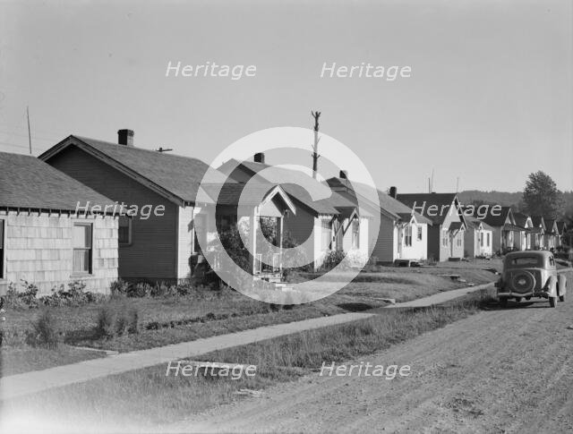 Type of home built by private interests for mill people, Longview, Cowlitz County, Washington, 1939. Creator: Dorothea Lange.
