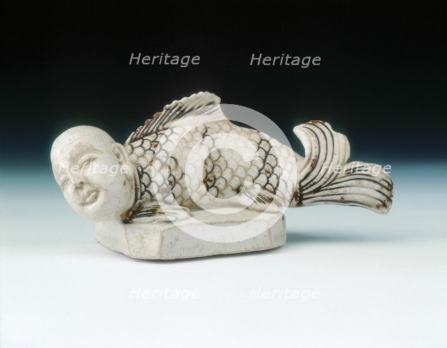 Fish with human head, Northern Song dynasty, China, 11th century. Artist: Unknown