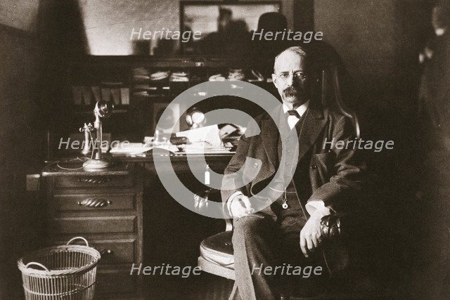 EH Harriman, American railway executive, 1901. Artist: Unknown