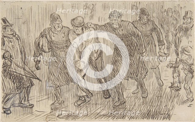 Happy Thought (for Punch, December 16, 1876), 1876. Creator: Charles Samuel Keene.