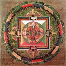 Tibetan Buddhist mandala. Artist: Unknown