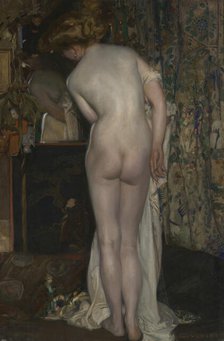 The Mirror, 1905. Creator: Emile Vloors.