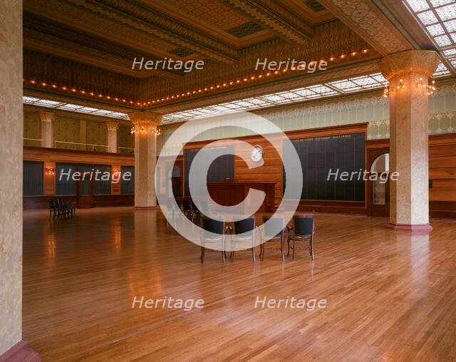 Chicago Stock Exchange Trading Room: Reconstruction at the Art Institute of Chicago, 1893/94. Creator: Adler & Sullivan.
