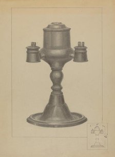 Lamp, c. 1936. Creator: Herman Bader.