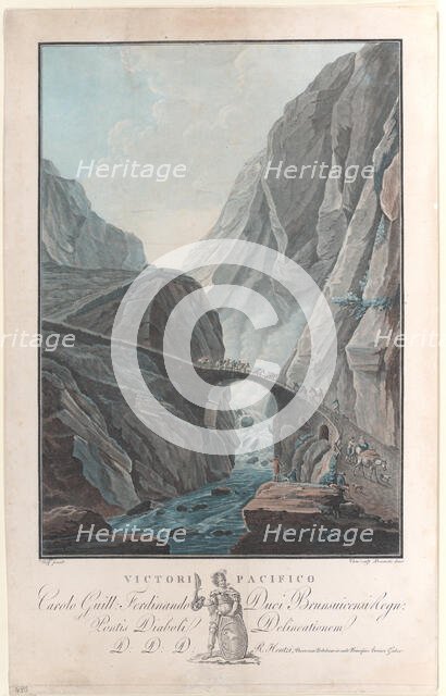 Victori Pacifico, 1785. Creators: Charles-Melchior Descourtis, Antoine Carré.