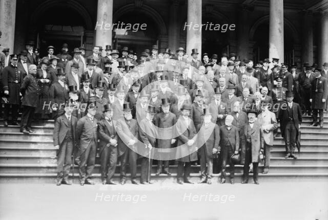 Peace delegates at City Hall, 1913. Creator: Bain News Service.