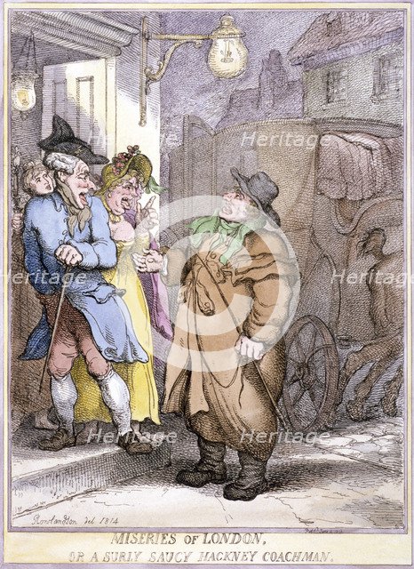 A hackney coachman, London, 1814. Artist: Anon