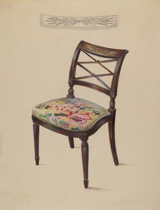 Side Chair, c. 1936. Creator: Mina Lowry.