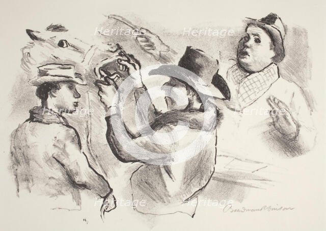 Horse Auction, 1939. Creator: Boardman Robinson.