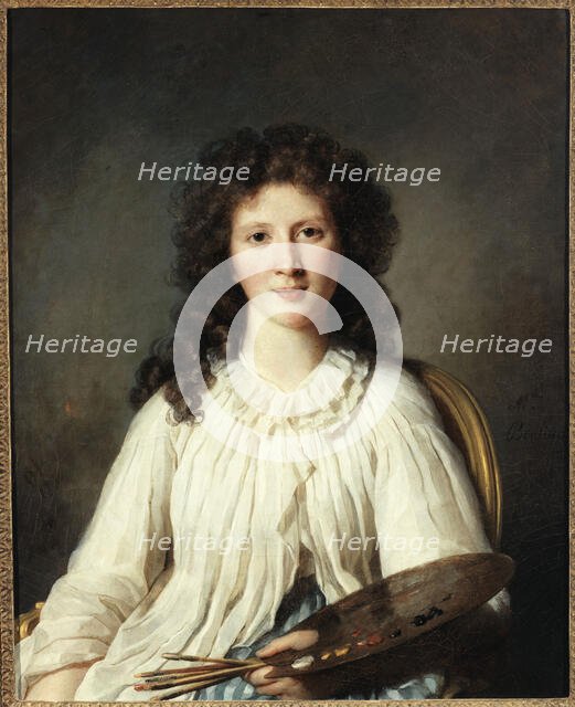 Portrait of Adelaide Binart, wife of Lenoir (1769-1832), painter, c1796. Creator: Marie-Genevieve Bouliard.