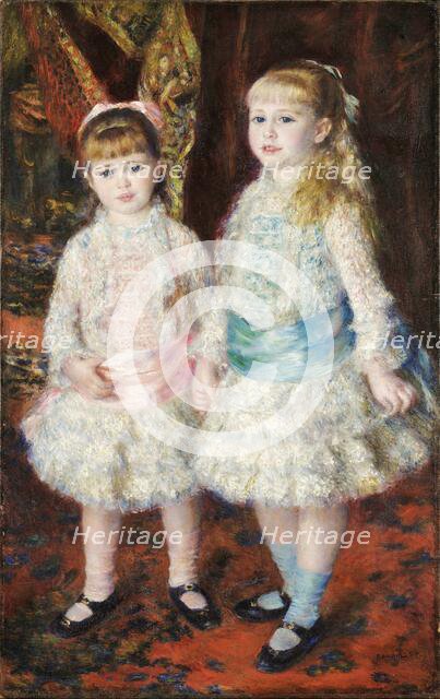 Pink and Blue - Alice and Elisabeth Cahen d'Anvers, 1881. Creator: Renoir, Pierre Auguste (1841-1919).