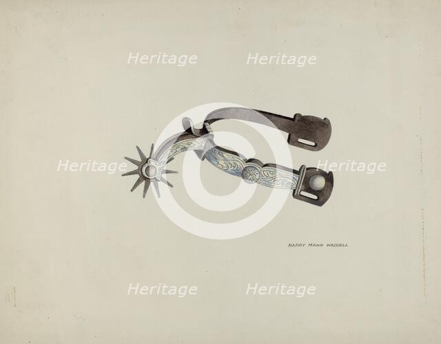 Spur, c. 1936. Creators: Harry Mann Waddell, Eva Fox.