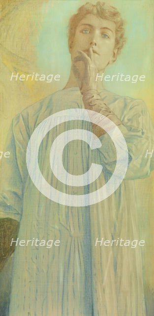 Silence, 1890. Creator: Khnopff, Fernand (1858-1921).