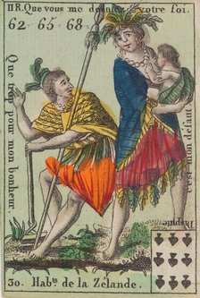 Hab.ts de la Zelande from Playing Cards (for Quartets) 'Costumes des Peuples..., 1700-1799. Creator: Anon.