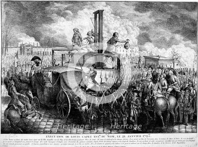 Execution of Louis XVI, 1793. Artist: Unknown