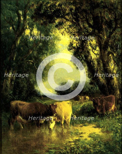 A Quiet Nook, 1885. Creator: William Hart.