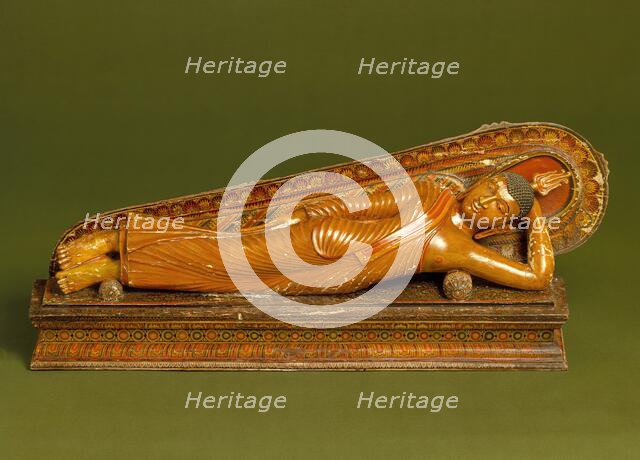 Buddha Shakyamuni Reclining, 18th century. Creator: Unknown.