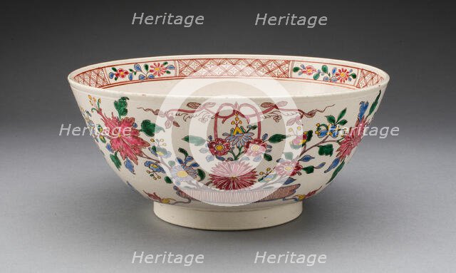 Bowl, Staffordshire, c. 1760. Creator: Staffordshire Potteries.