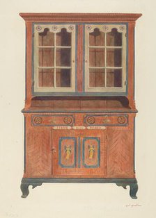 Painted Cabinet, c. 1939. Creator: Carl Strehlau.