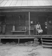 Porch of Negro tenant house, Person County, North Carolina, 1939. Creator: Dorothea Lange.