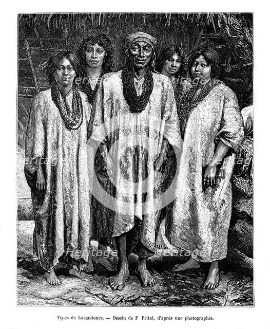 Lacandon people, 19th century. Artist: Pierre Fritel