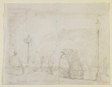 Promenade à Baden, 1858. Creator: James Abbott McNeill Whistler.