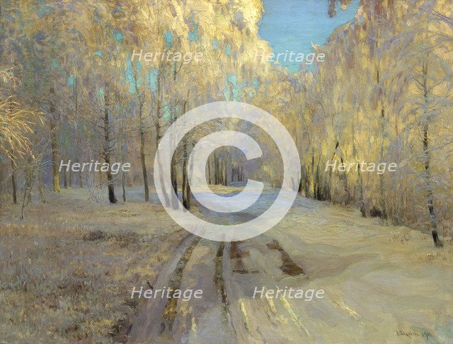 'Hoarfrost', 1900.  Artist: Vasili Baksheyev