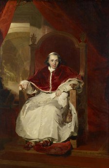 Portrait of Pope Pius VII (1742-1823), 1819. Creator: Lawrence, Sir Thomas (1769-1830).