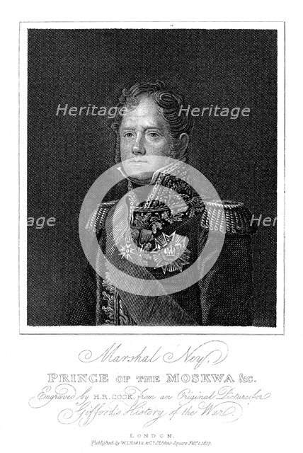 Michel Ney, French soldier of the Napoleonic Wars, 1817. Artist: Unknown