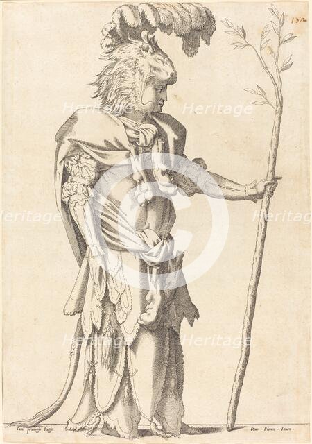 Figure Costumed as Hercules, c. 1539. Creator: Unknown.