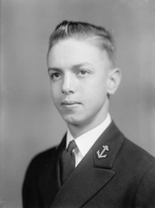 Wayne M. Brown, Midshipman - Portrait, 1933. Creator: Harris & Ewing.