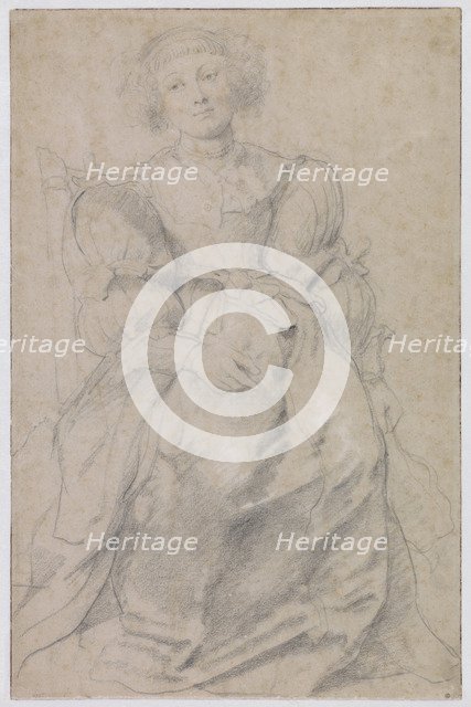 Portrait of Hélène Fourment, c. 1630-1631. Artist: Rubens, Pieter Paul (1577-1640)