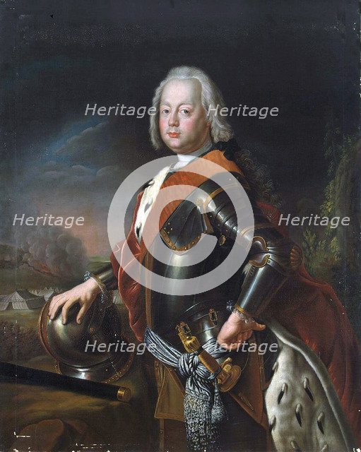 Portrait of Christian August, Prince of Anhalt-Zerbst', (1690-1747), 1725. Creator: Pesne, Antoine (1683-1757).