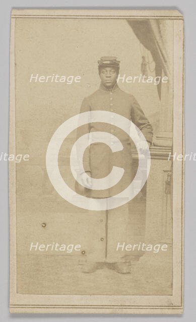 Carte-de-visite of an unidentified Union soldier, 1862-1884. Creator: Henry C. Cushing.