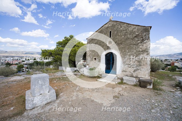 The acropolis at Eleusis, Greece. Artist: Samuel Magal