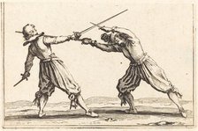 Duel with Swords and Daggers, c. 1622. Creator: Jacques Callot.