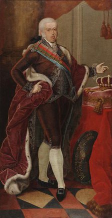 Portrait of Dom John VI (1767-1826), King of Portugal, Brazil and the Algarves. Creator: Anonymous.