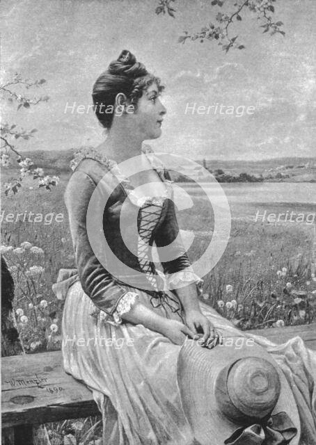 ''"Expectation" after W. Menzler.', 1891. Creator: W. Menzier.