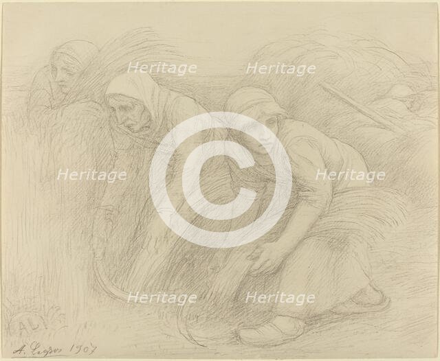 The Reapers, 1907. Creator: Alphonse Legros.