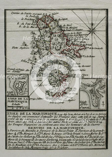 Martinique, 1762 (1765).  Creator: Jean de Beaurain.
