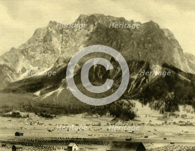 Ehrwald and the Wetterstein mountains, Tyrol, Austria, c1935. Creator: Unknown.