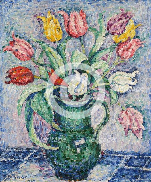 Fleurs (Tulipes), 1929. Creator: Signac, Paul (1863-1935).