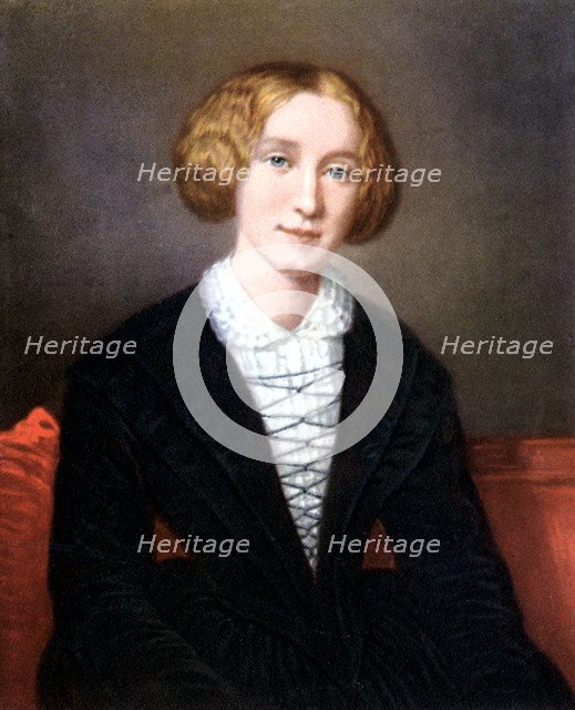 George Eliot as a young woman, c1840. Artist: Unknown