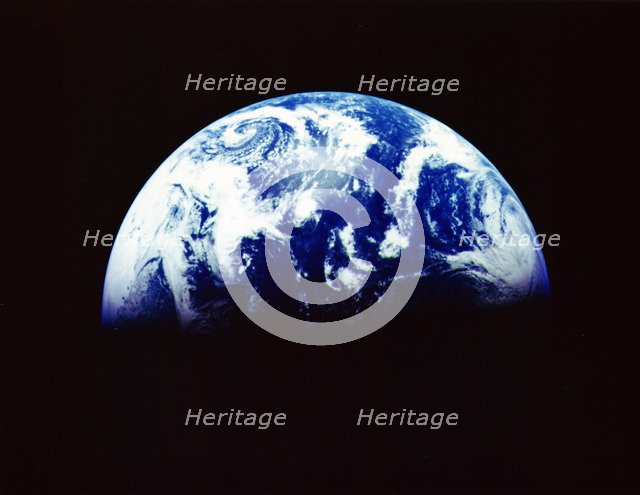 Earth from space, December 1992. Artist: Unknown