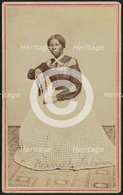 Carte-de-visite portrait of Harriet Tubman, 1868-1869. Creator: Benjamin F. Powelson.