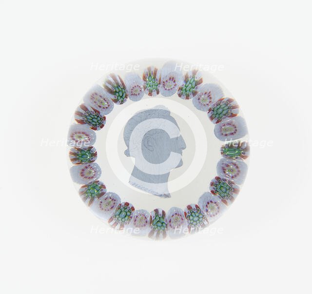 Paperweight, Saint-Louis, c. 1846-55. Creator: Saint-Louis Glassworks.