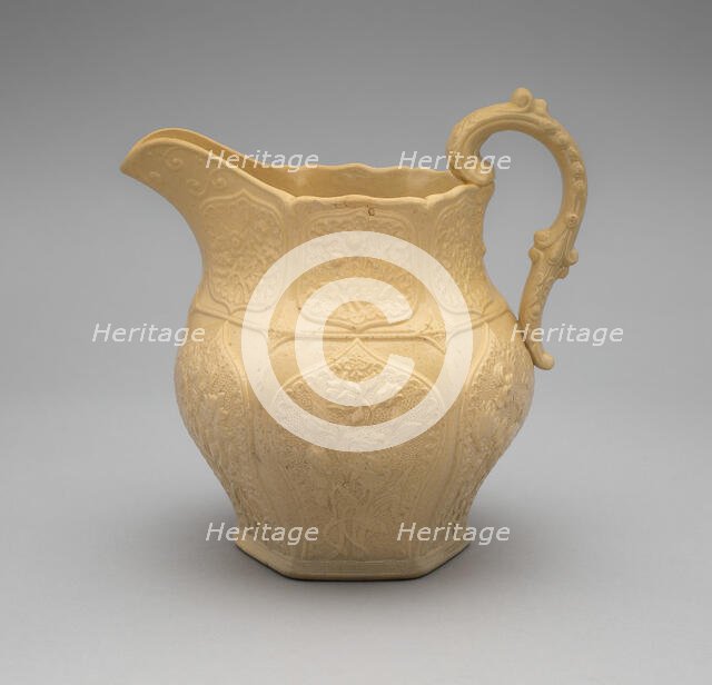 Pitcher, 1832/39. Creator: American Pottery Manufacturing Co..